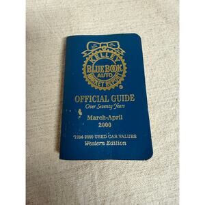 Kelley Blue Book March April 2000 Used Car Guide Western Edition Vintage Auto